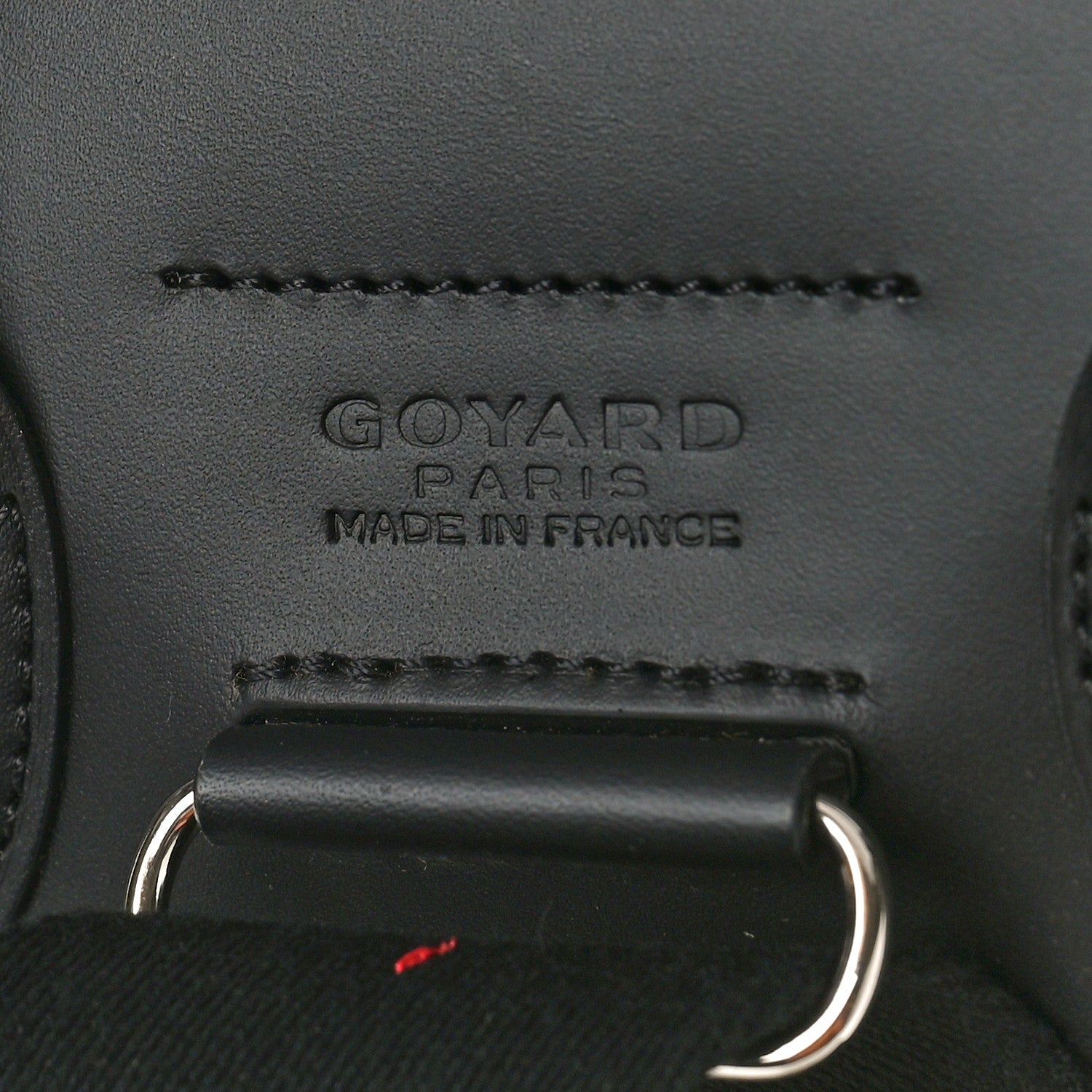 Goyard Goyardine Calfskin Alpin MM Backpack Black 7 of 12
