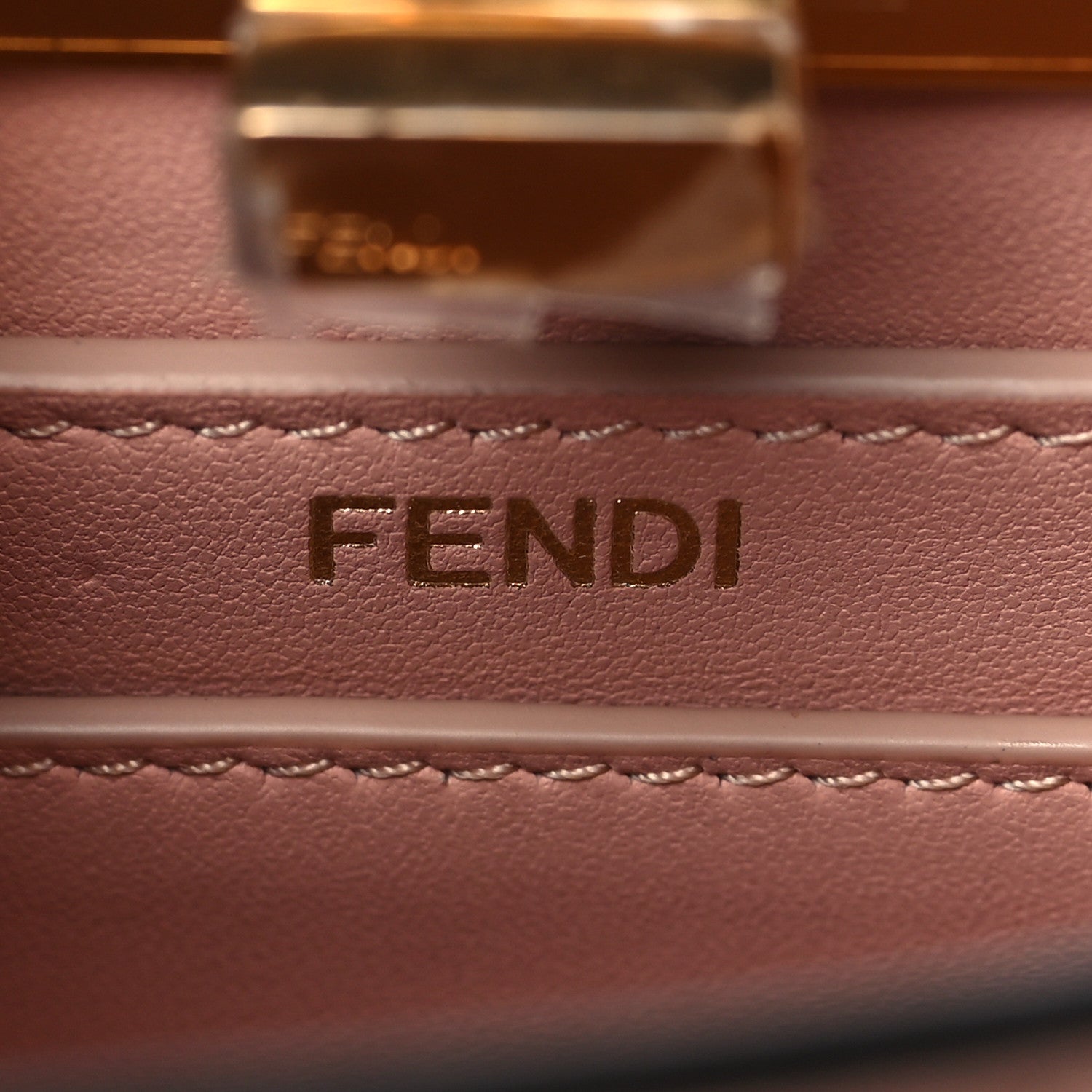 Fendi Shiny Nappa Petite Peekaboo I SEE U Satchel Rosa Confetto 6 of 10