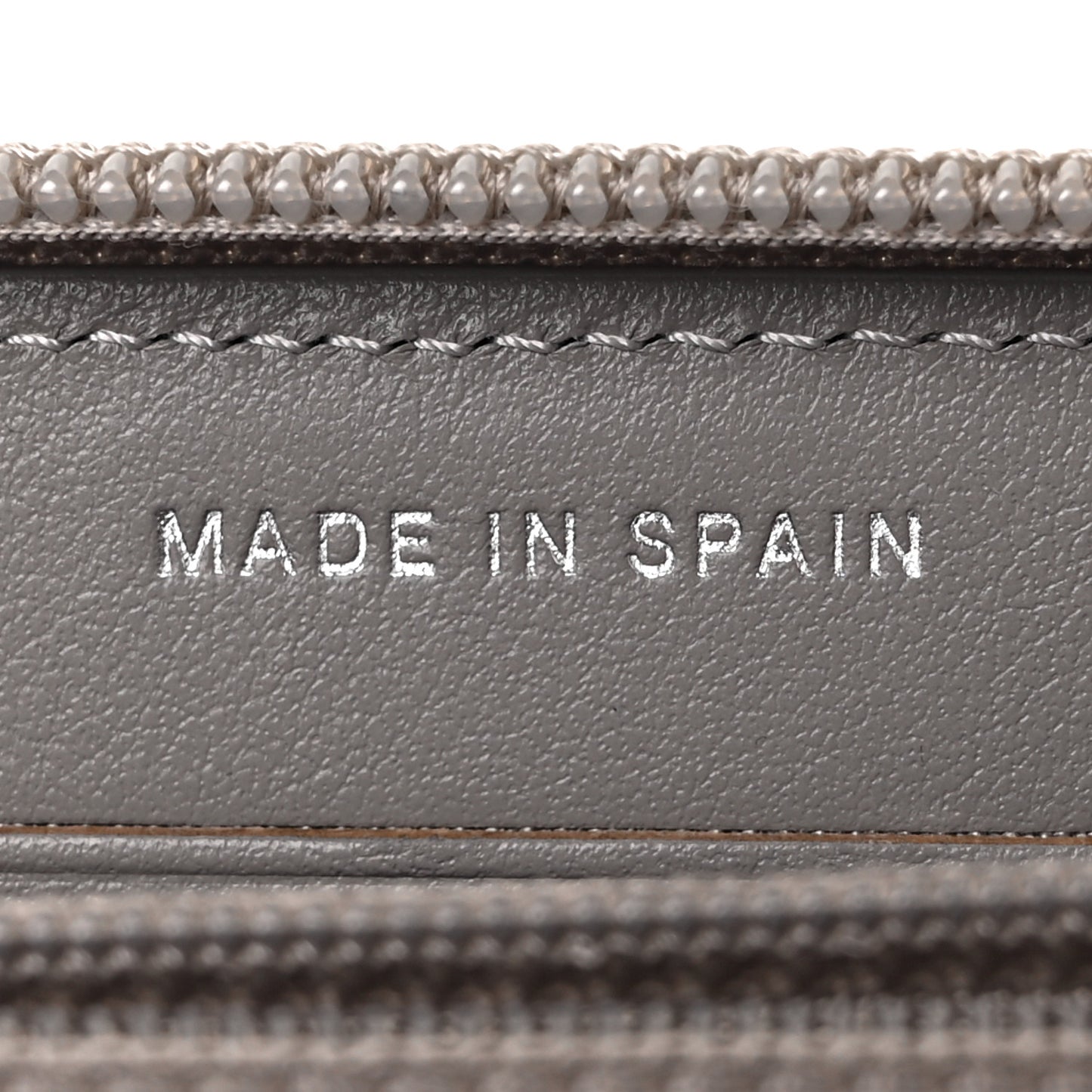 Caviar Quilted Boy Small Zip Around Wallet Grey
