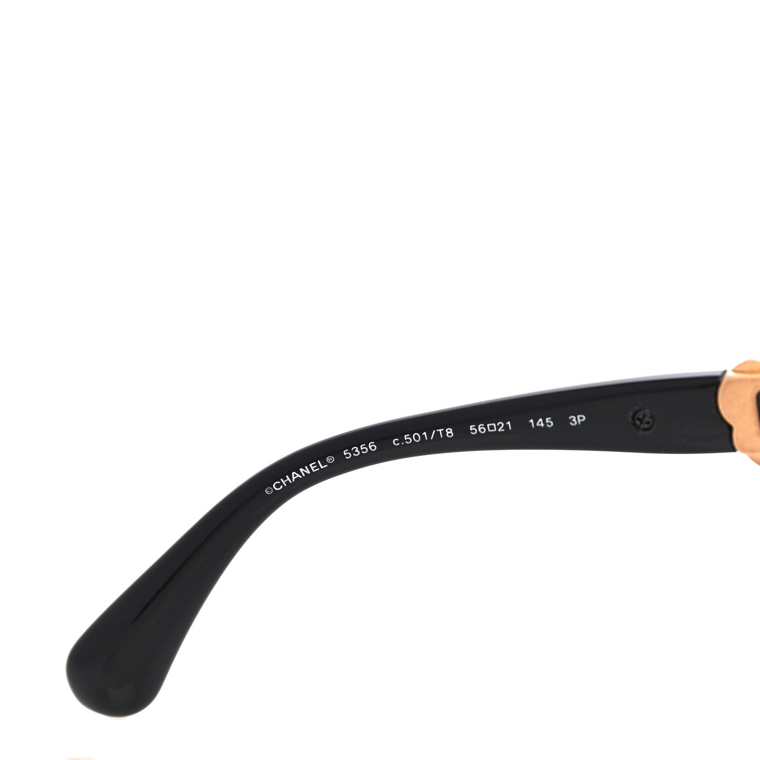 Chanel CC Butterfly Fall Sunglasses 5356 Black Gold 6 of 8