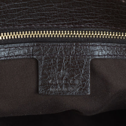 Gucci Monogram Large Horsebit Chain Hobo Dark Brown 6 of 6