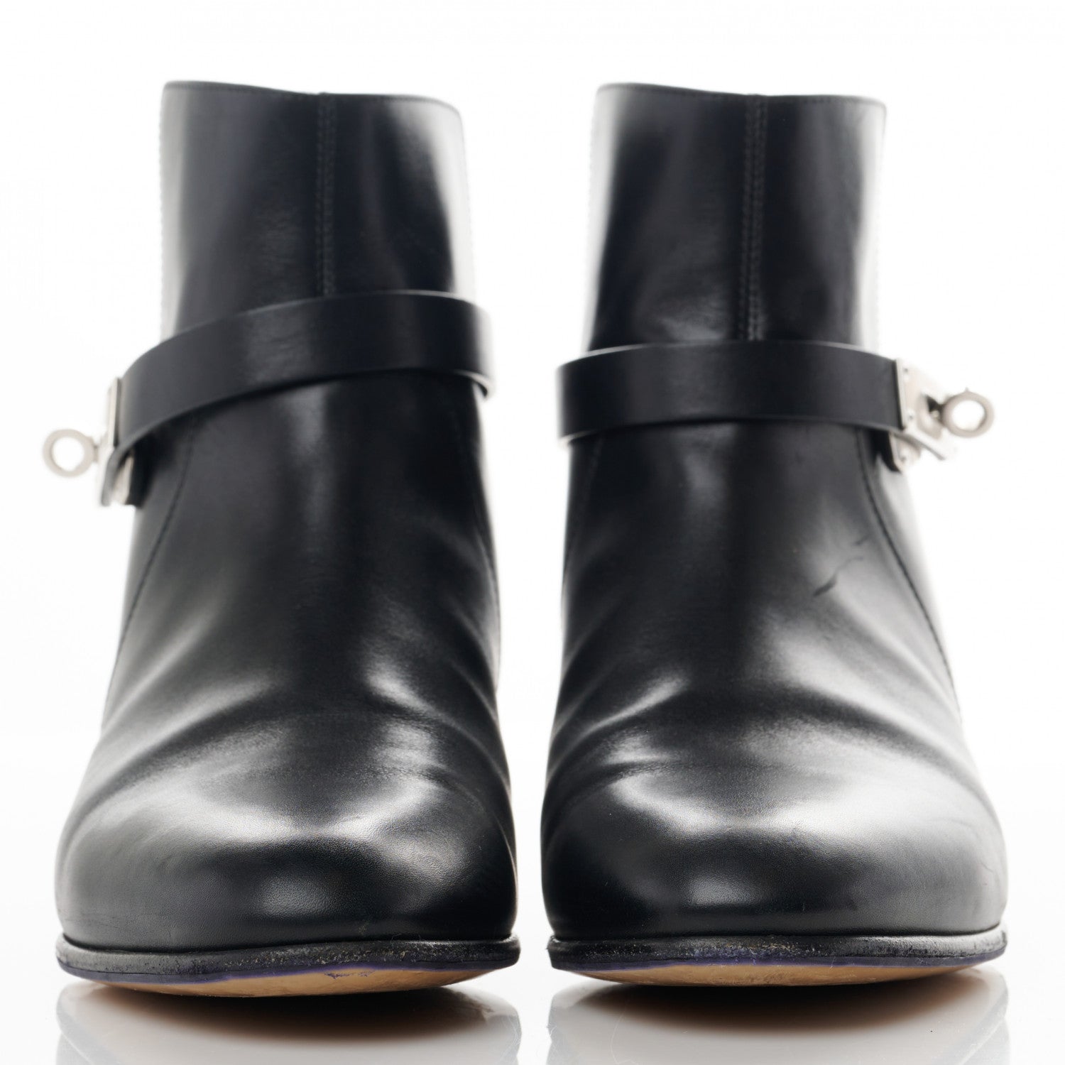 Hermes Calfskin Neo Low Boots 38.5 Black 2 of 8