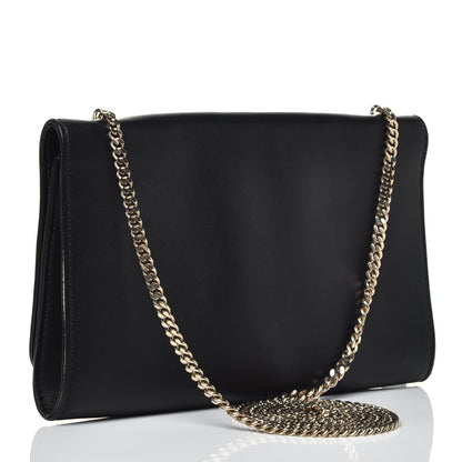 Chloe Lambskin Bow Wallet On Chain Black 3 of 9