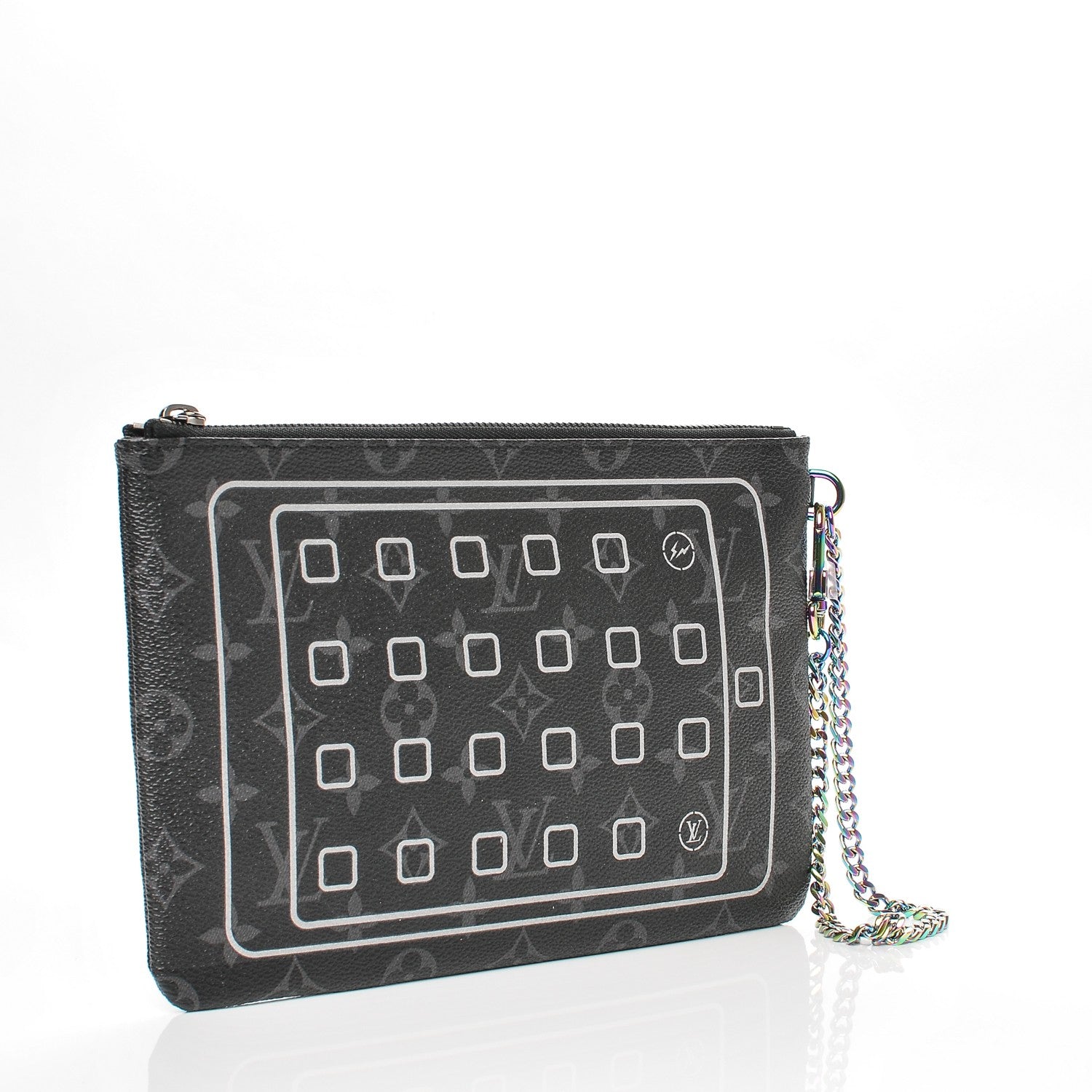 Louis Vuitton Monogram Eclipse Fragment Design iPad Pouch 4 of 9