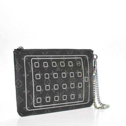Louis Vuitton Monogram Eclipse Fragment Design iPad Pouch 4 of 9
