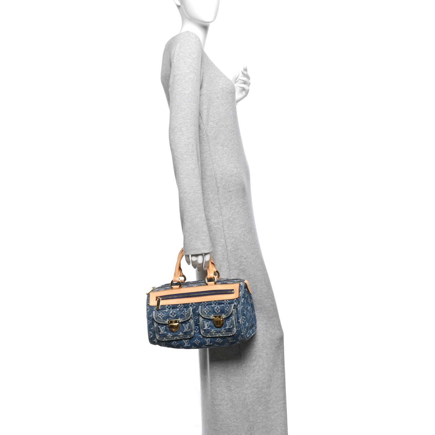 Monogram Denim Neo Speedy Blue