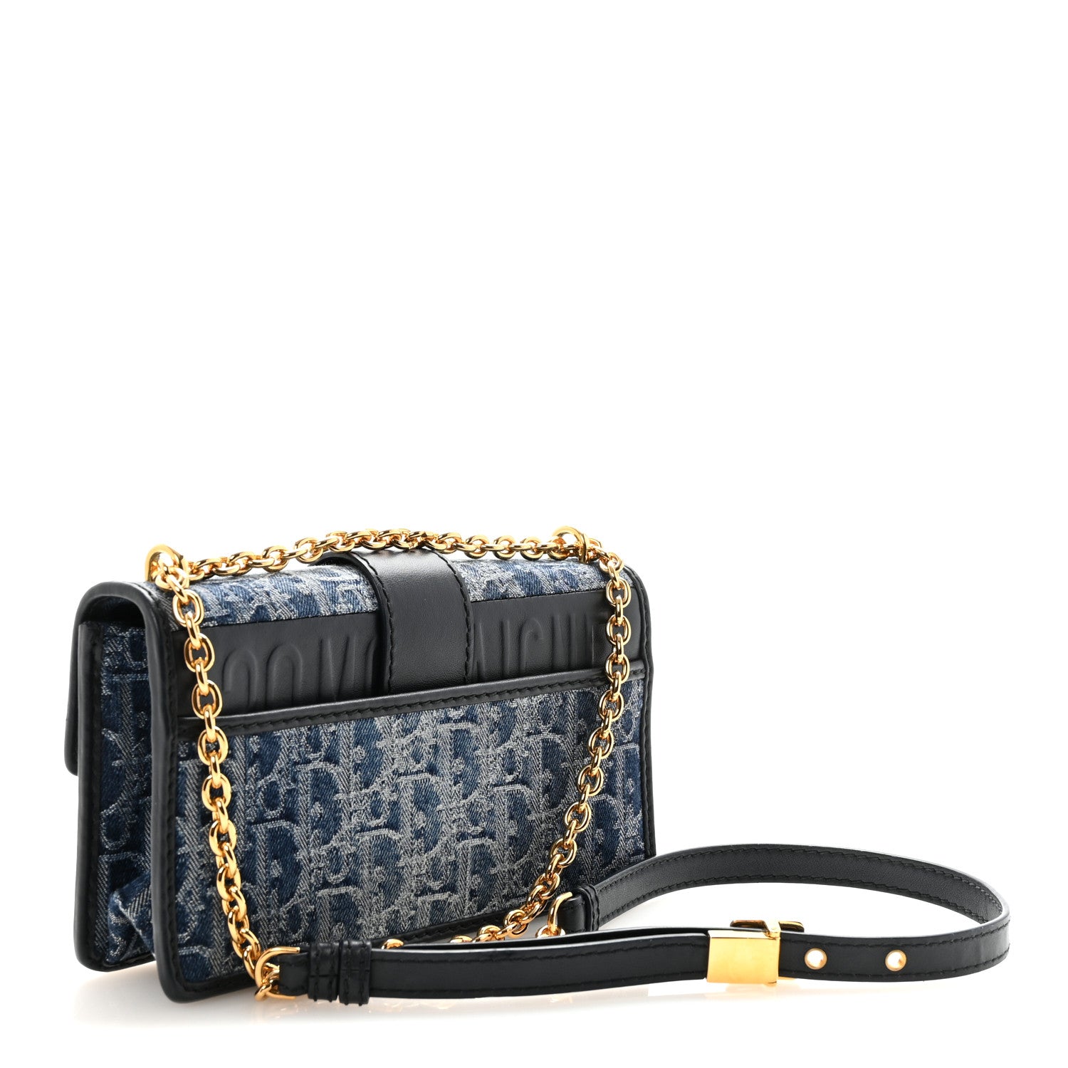 Christian Dior Denim Oblique 30 Montaigne East West Chain Flap Bag 3 of 10