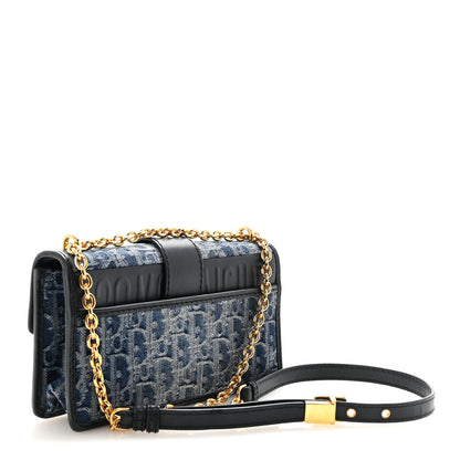Christian Dior Denim Oblique 30 Montaigne East West Chain Flap Bag 3 of 10