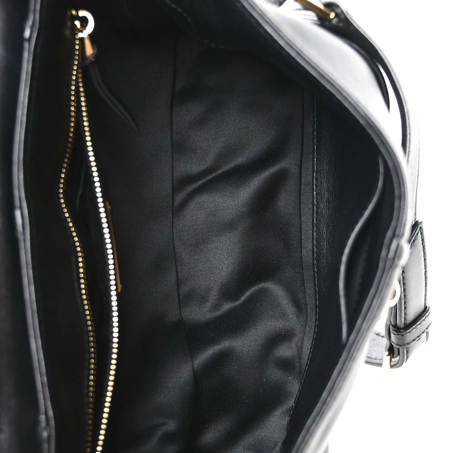 Nappa Matelasse Biker Shoulder Bag Black