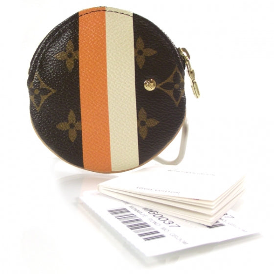 Monogram Groom Round Coin Purse