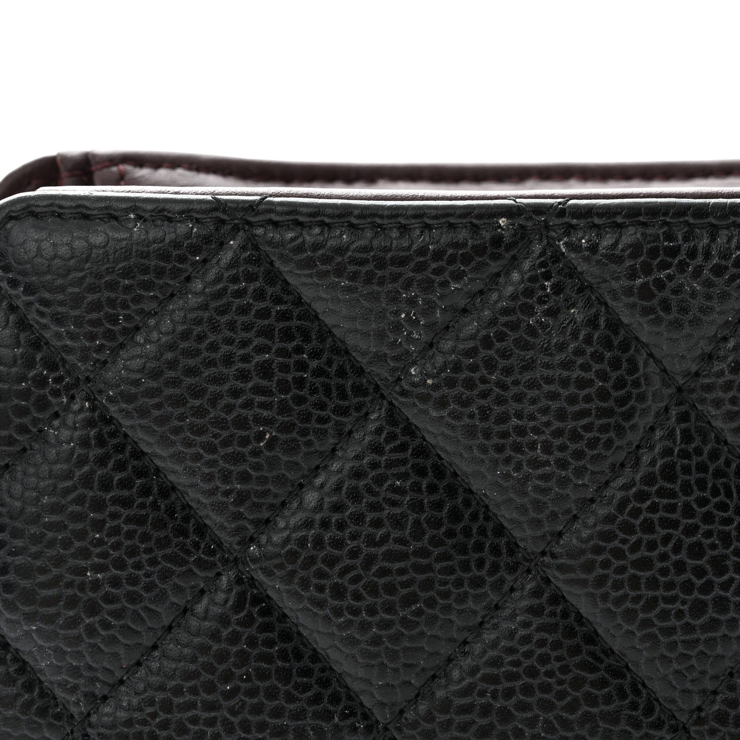 Chanel Caviar Quilted Yen Wallet Black 11 of 12