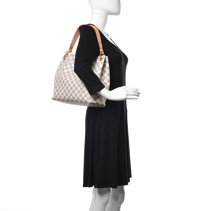 Louis Vuitton Damier Azur Graceful PM Rose Ballerine 2 of 11