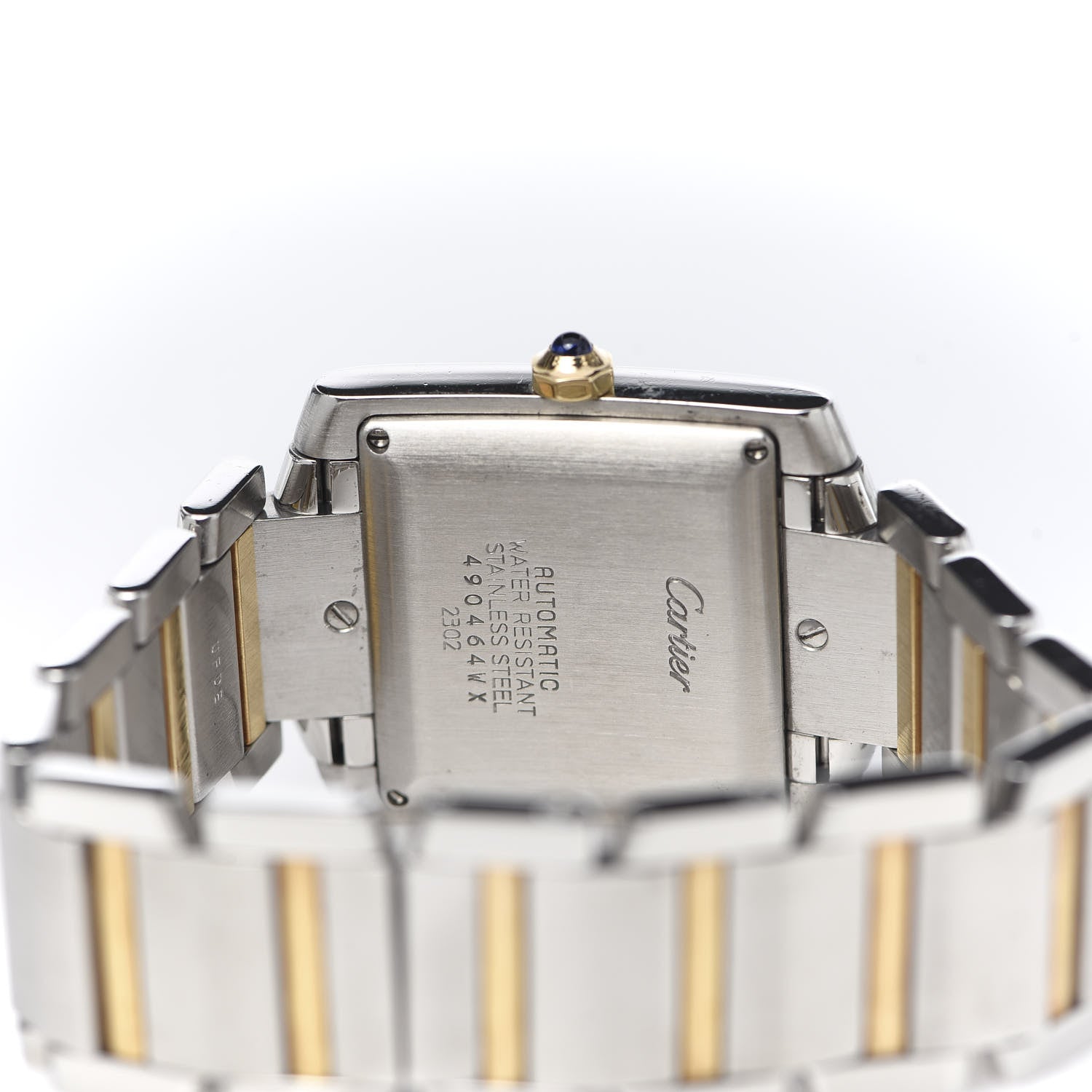 Cartier Stainless Steel 18K Yellow Gold 28mm Tank Francaise Automatic Watch 5 of 6