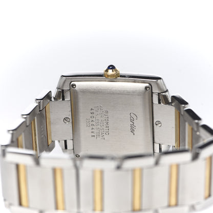 Cartier Stainless Steel 18K Yellow Gold 28mm Tank Francaise Automatic Watch 5 of 6