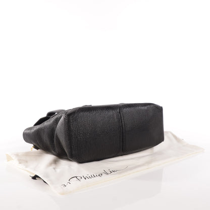 3.1 Phillip Lim 3.1 Textured Calfskin Medium Pashli Satchel Black 4 of 10