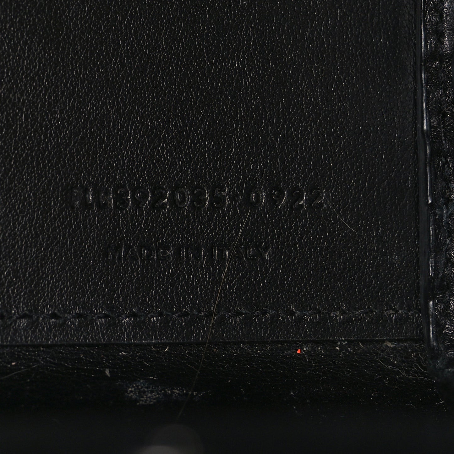 Calfskin Crocodile Embossed Nano Sac De Jour Black