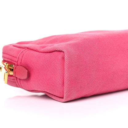 Prada Denim Cosmetic Pouch Fuchsia 5 of 10