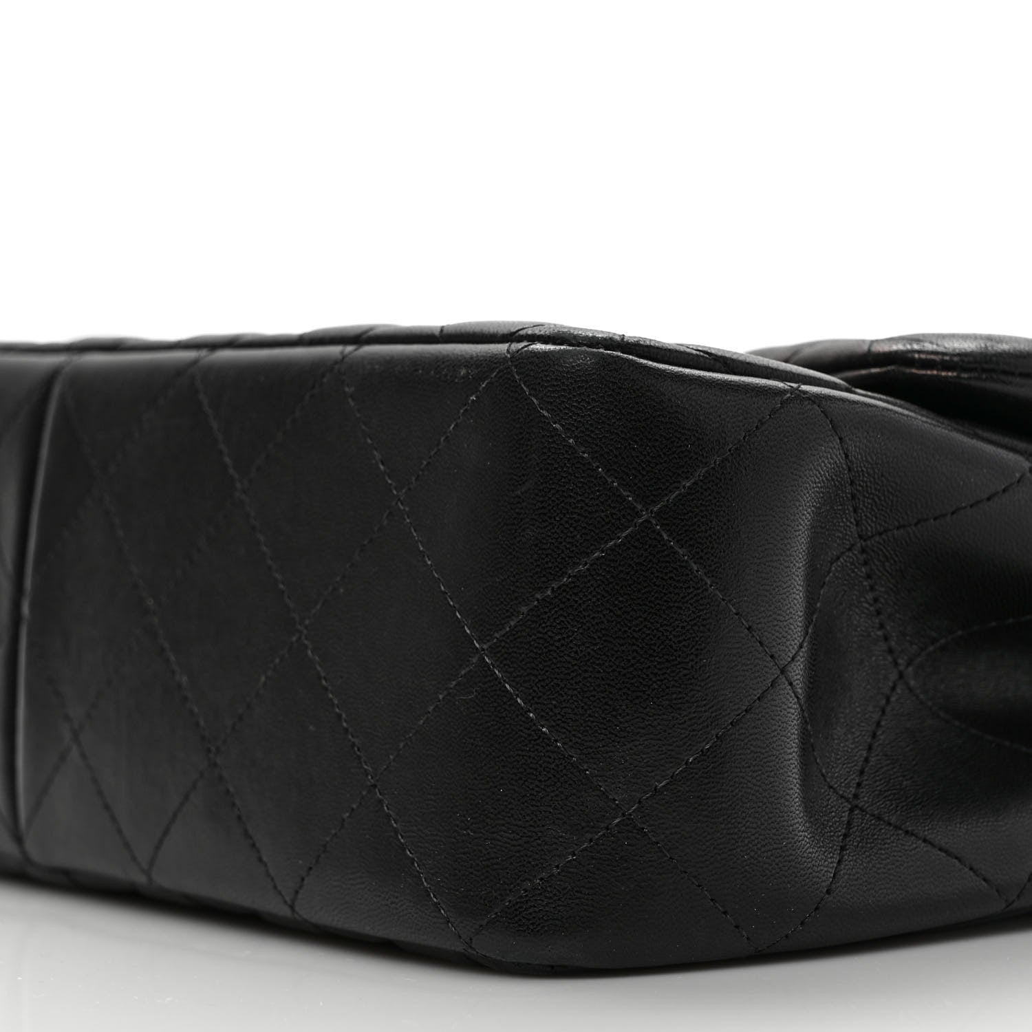 Chanel Lambskin Quilted Jumbo Double Flap Black 9 of 9