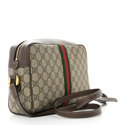Gucci GG Supreme Monogram Web Small Ophidia Shoulder Bag Brown 3 of 10