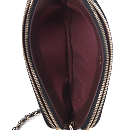 Chanel Lambskin Quilted Small Clutch With Chain Black 10 of 17