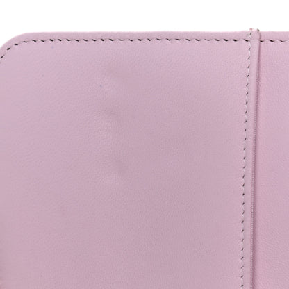 Chanel Goatskin Quilted Diamond CC Wallet On Chain WOC Pink 15 of 15