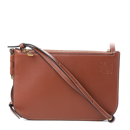 Loewe Calfskin Gate Double Zip Pouch Crossbody Brick 1 of 9