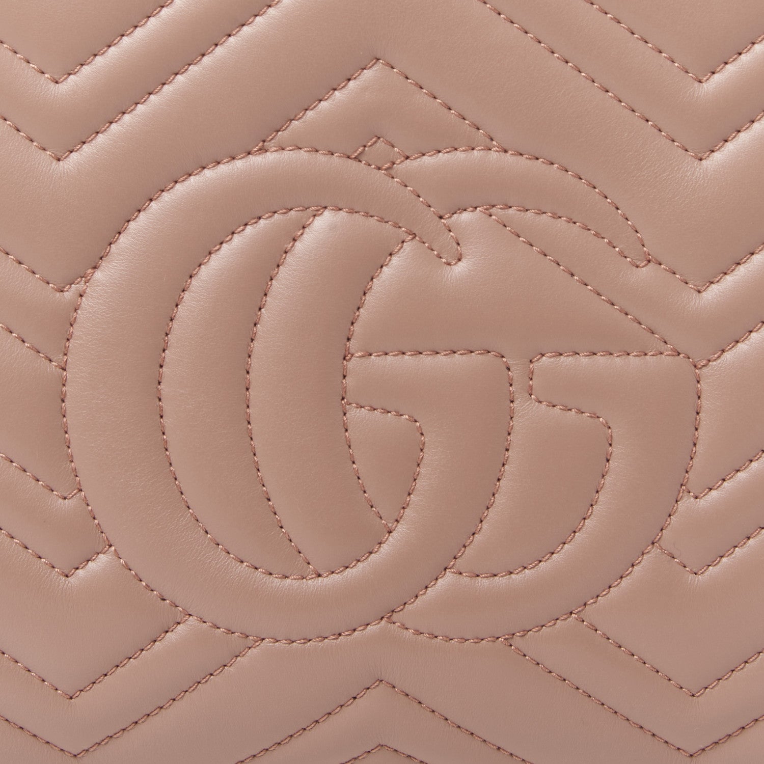 Gucci Calfskin Matelasse Small GG Marmont Tote Porcelain Rose 7 of 9