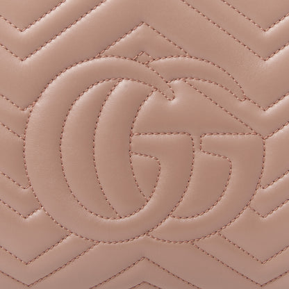 Gucci Calfskin Matelasse Small GG Marmont Tote Porcelain Rose 7 of 9