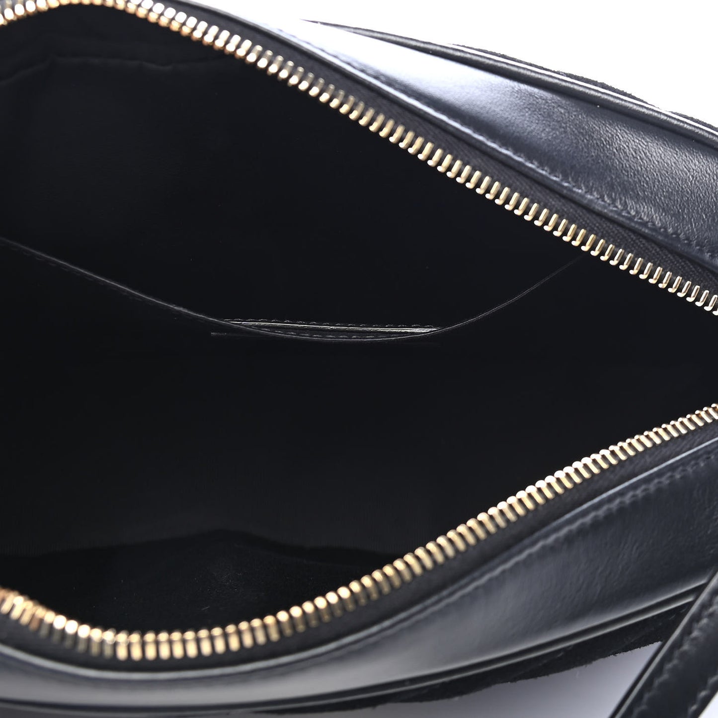 Suede Calfskin Monogram Lou Camera Bag Black