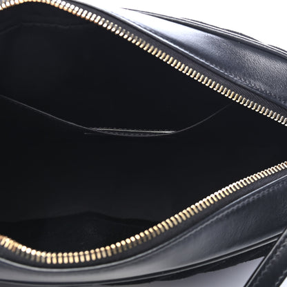 Saint Laurent Suede Calfskin Monogram Lou Camera Bag Black 5 of 9