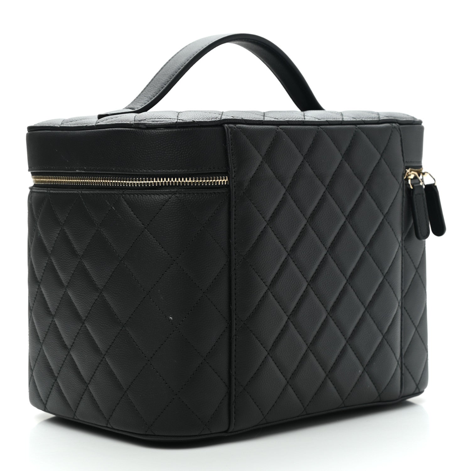 Chanel Caviar Quilted Large Vanity Pouch Black 3 of 9