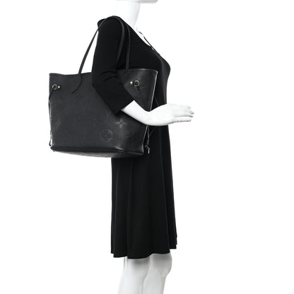 Louis Vuitton Empreinte Monogram Giant Neverfull MM Black 2 of 9