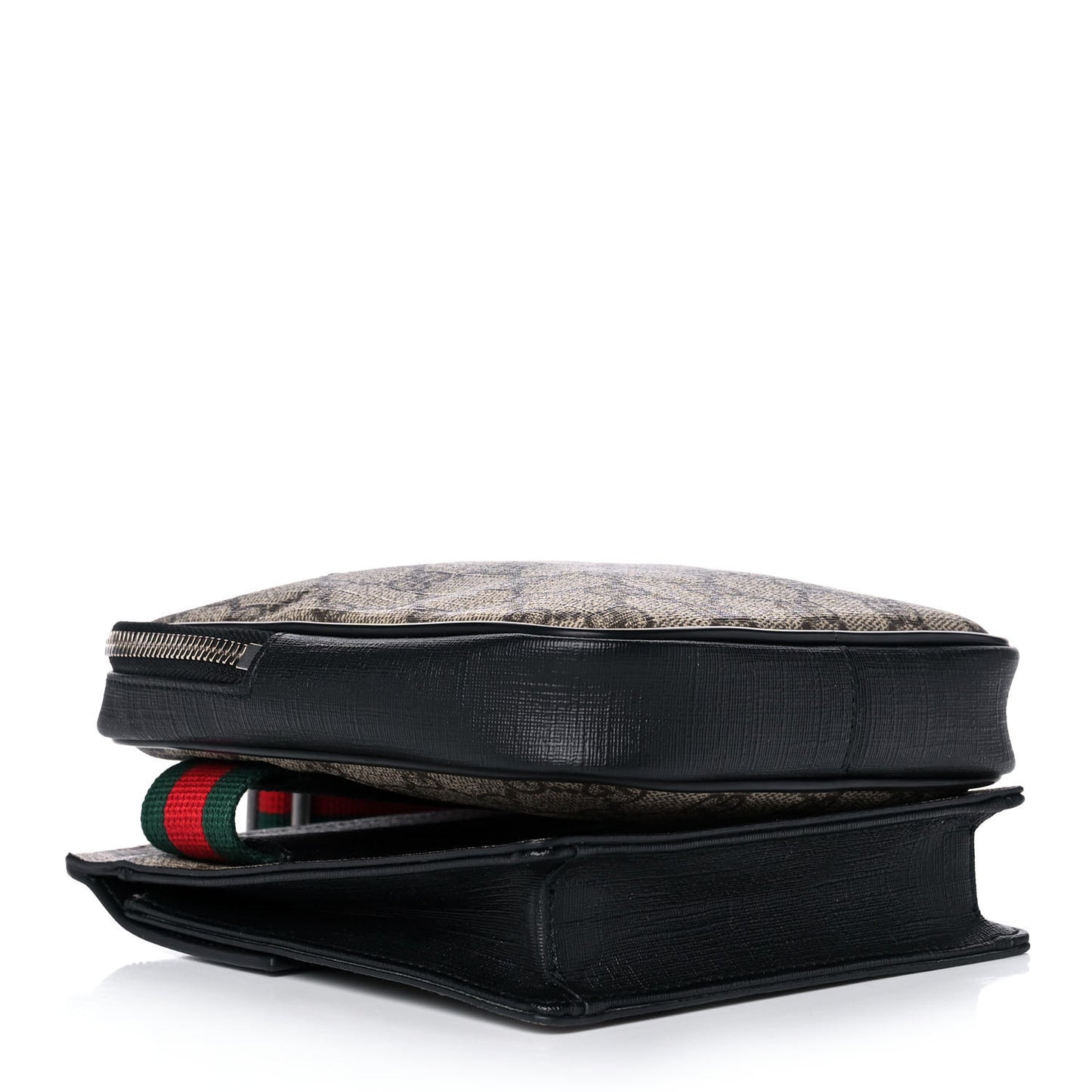 GG Supreme Monogram Web Belt Bag Black