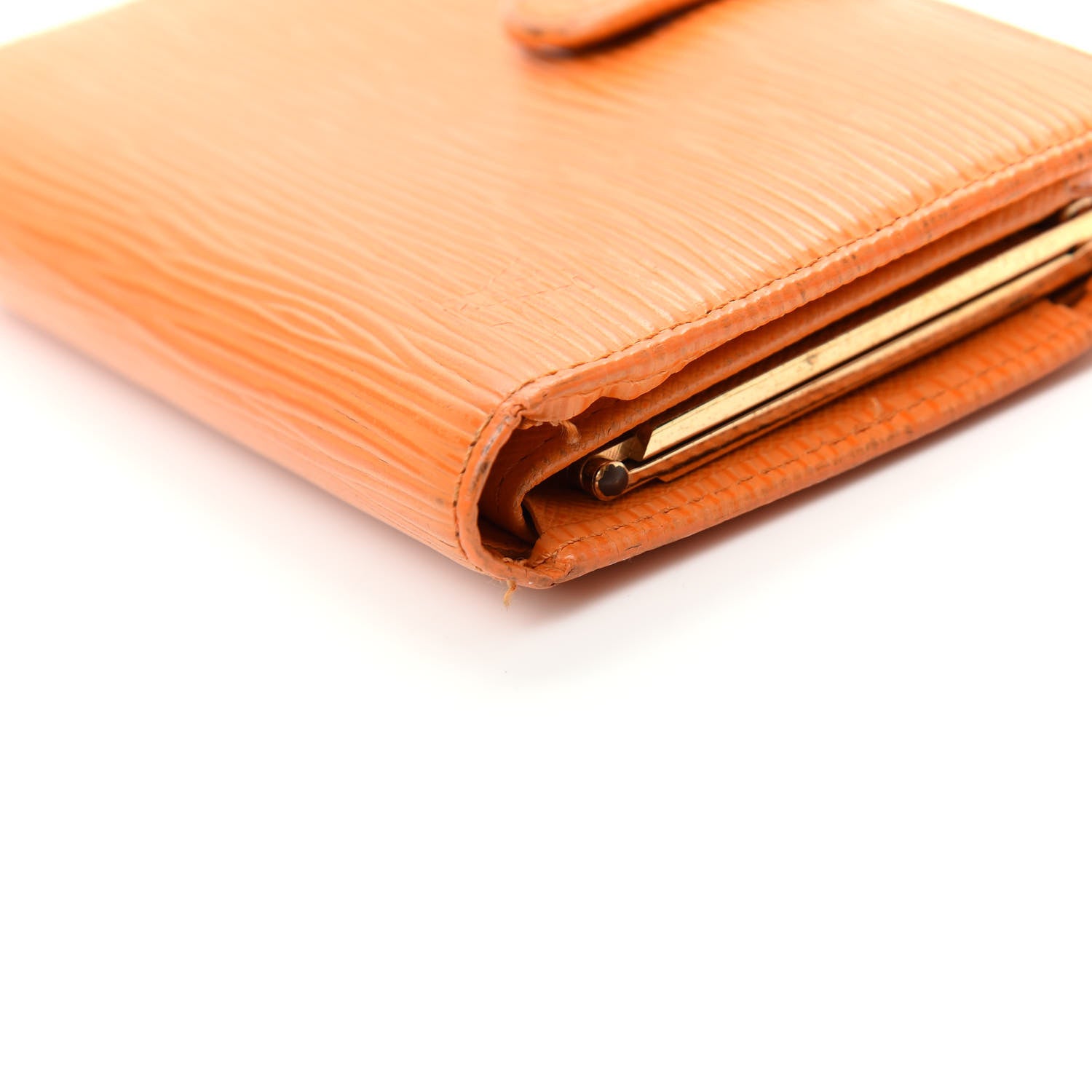 Louis Vuitton Epi French Purse Wallet Mandarin 9 of 14