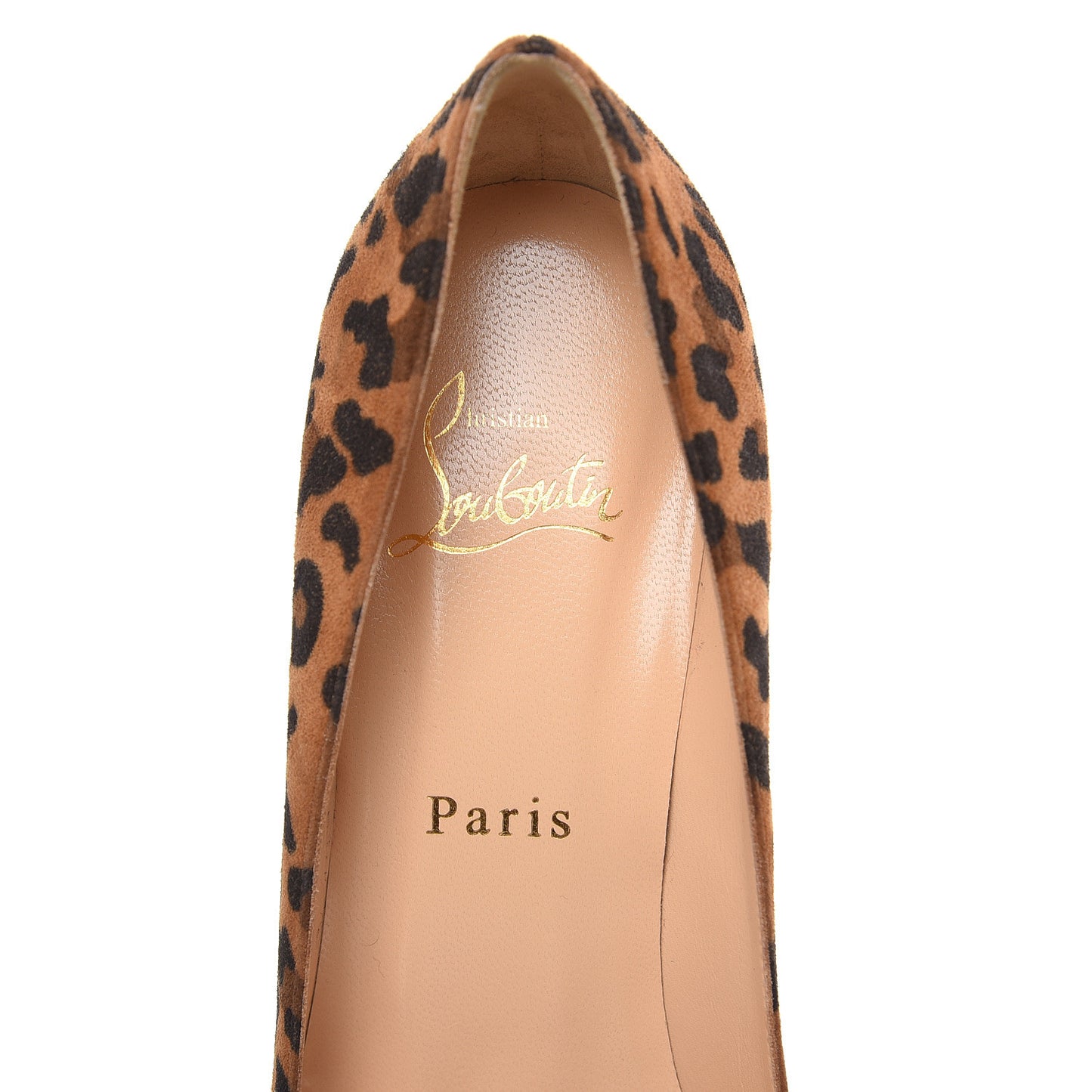 Veau Velours Leopard Clare 80 Pumps 37.5 Caramel