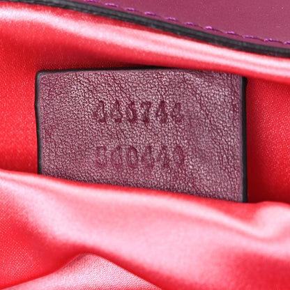 Gucci Velvet Matelasse Mini GG Marmont Shoulder Bag Fuchsia Violet Cyclamen 7 of 10