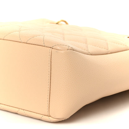 Chanel Caviar Quilted Petit Shopping Tote PST Beige Clair 10 of 10