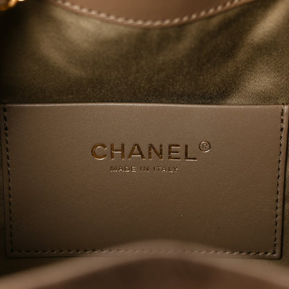 Chanel Pony Hair Mini Chanel 25 Handbag Dark Khaki 7 of 19