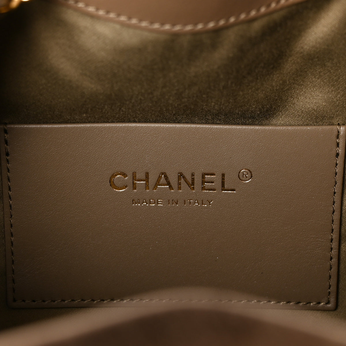 Pony Hair Mini Chanel 25 Handbag Dark Khaki