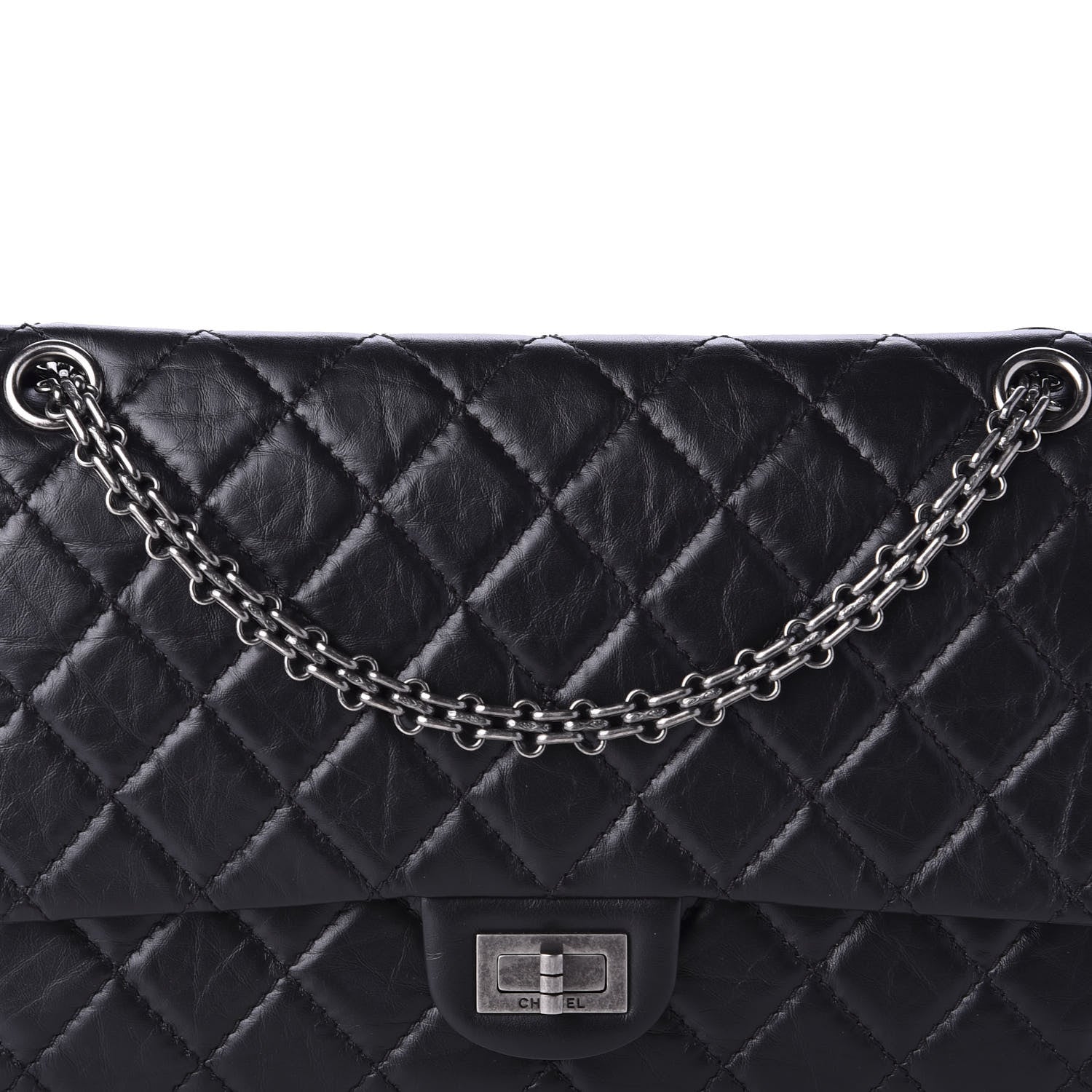 Chanel Aged Calfskin Quilted 2.55 Reissue 226 Flap Black 10 of 10