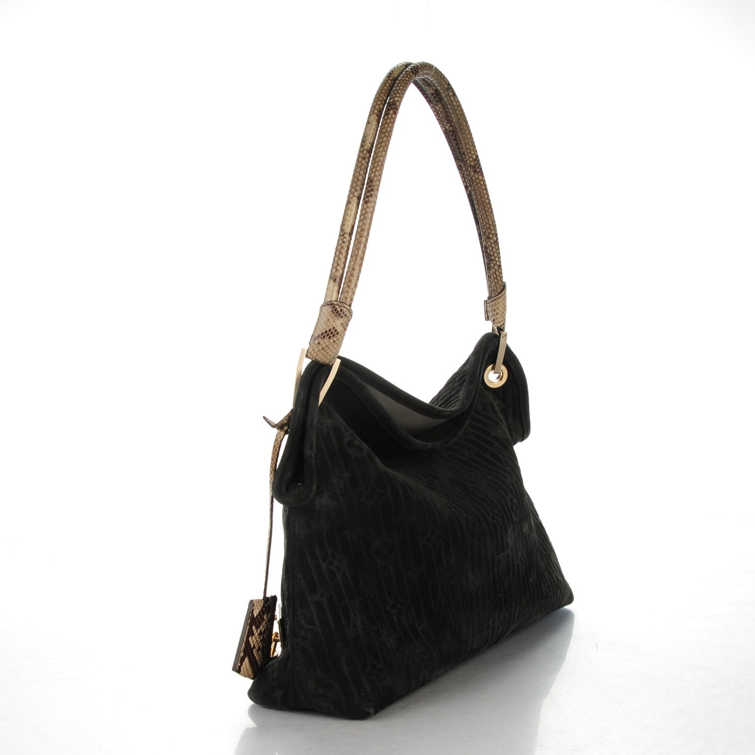 Louis Vuitton Python Monogram Suede Embossed Wish Kohl 3 of 6