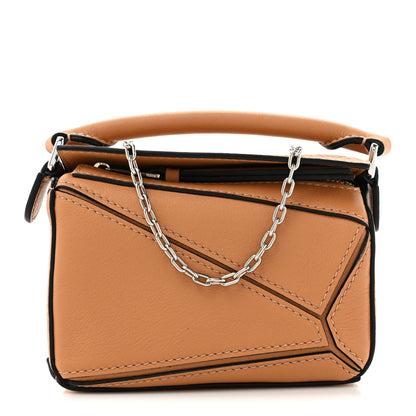Loewe Calfskin Nano Puzzle Bag  Warm Desert 1 of 10
