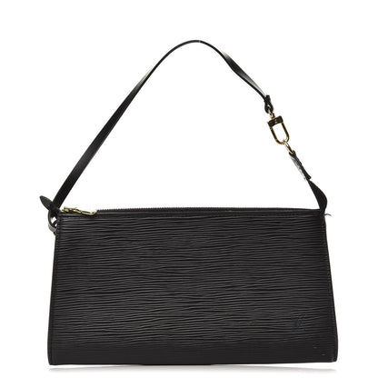 Louis Vuitton Epi Pochette Accessories 24 Black 1 of 6