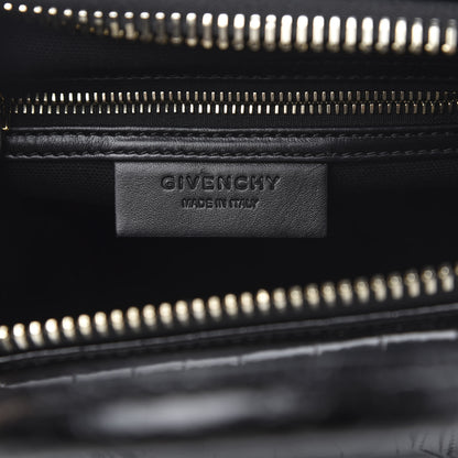 Givenchy Calfskin Crocodile Embossed Small Antigona Black 6 of 11