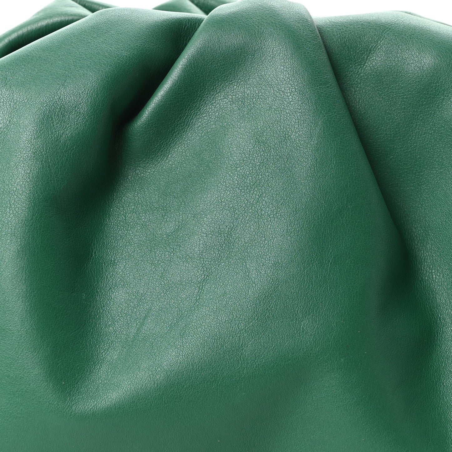 Smooth Butter Calf The Pouch Oversized Clutch Racing Green