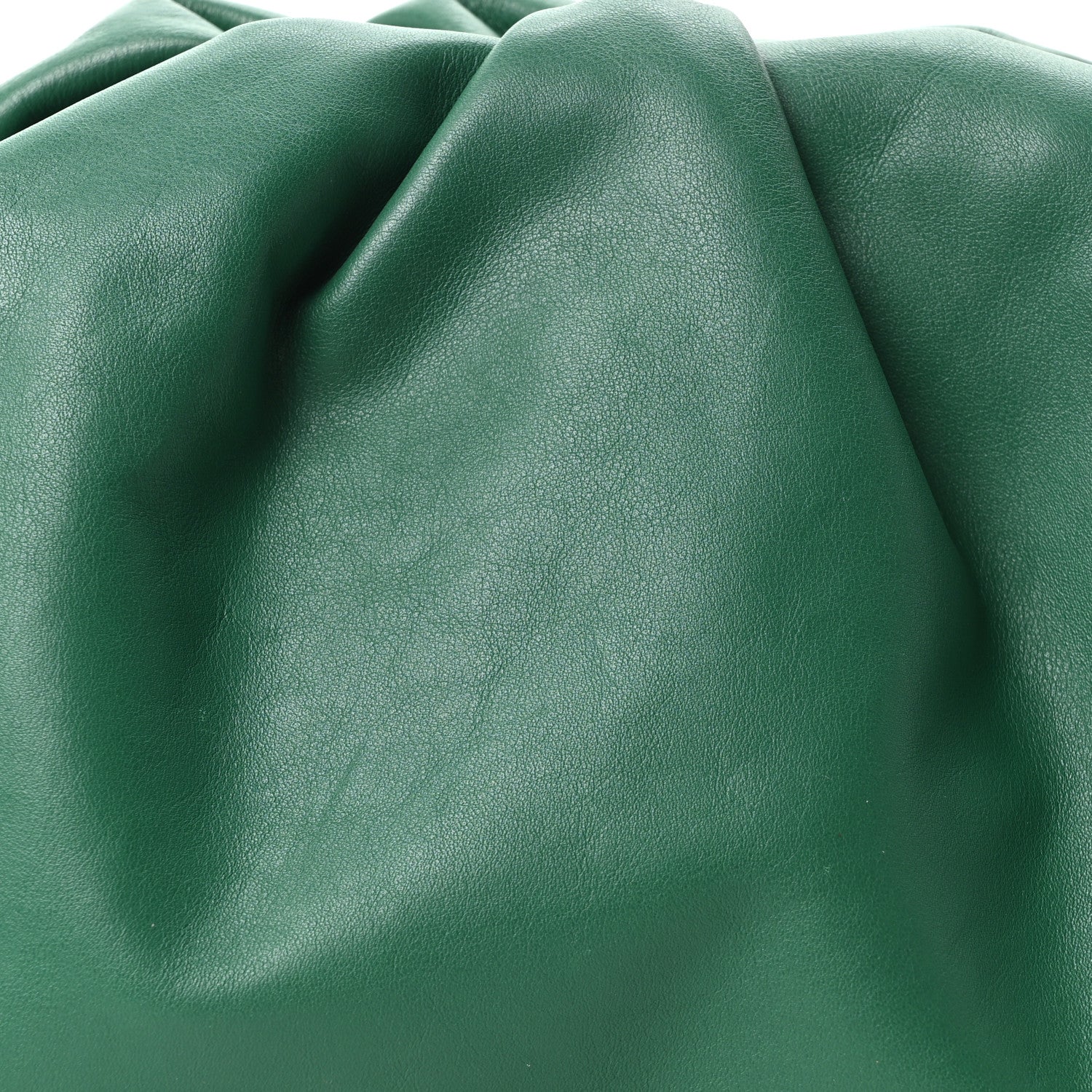 Bottega Veneta Smooth Butter Calf The Pouch Oversized Clutch Racing Green 8 of 10
