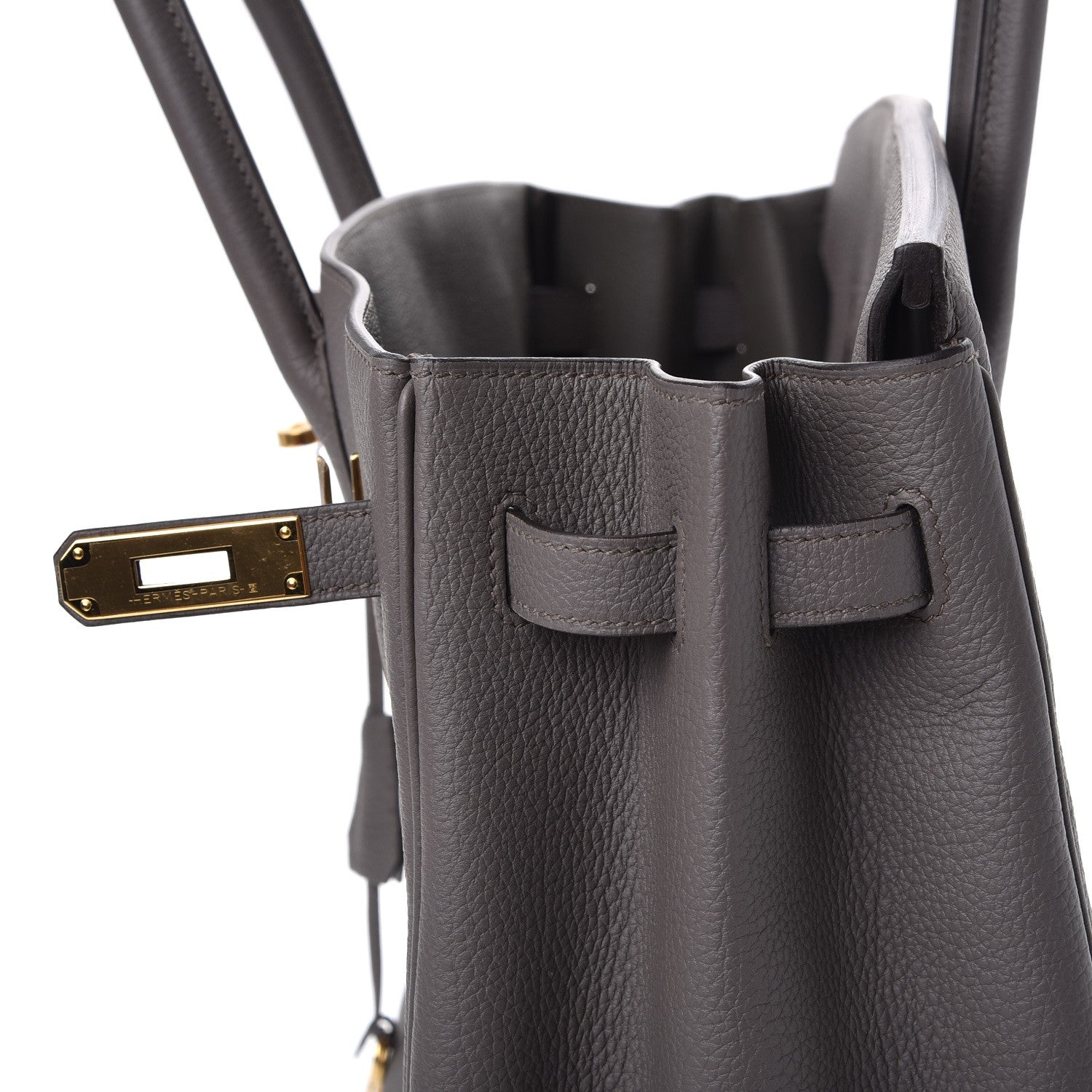 Hermes Togo Birkin 35 Etain 33 of 37