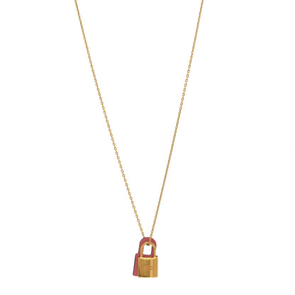 Hermes Swift Small O'Kelly Pendant Necklace Rose Azalee 1 of 8