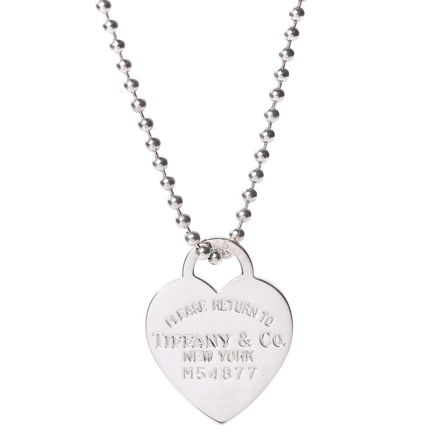 Tiffany Sterling Silver Long Return to Tiffany Heart Pendant Necklace 4 of 6