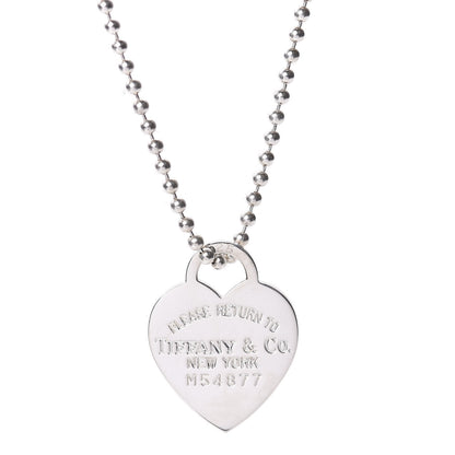 Tiffany Sterling Silver Long Return to Tiffany Heart Pendant Necklace 4 of 6